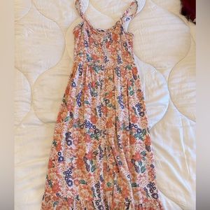 Button down spaghetti strap dress